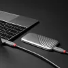 Lindy 1,5 m USB 4 240 W Type-C kábel, Anthra Line