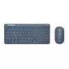 Trust Lyra klávesnica myš súčasťou Office RF Wireless + Bluetooth QWERTY US-angličtina modrá