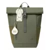 Cestovný batoh Rivacase Eden olivová PU koža polyester rPET 250x160x430mm