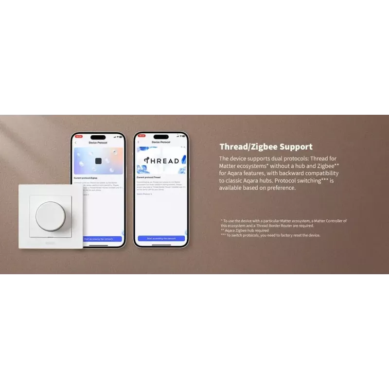 Aqara Dimmer Switch H2 EU biely svetelný vypínač Aqara KD-R01D