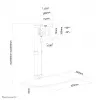 Neomounts FPMA-D890WHITE stojan na monitor 10-30 inch, voľne stojaci, 6 kg, 25,4 cm (10 inch), 76,2 cm (30 inch), 100 x 100 mm, biely