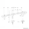 Neomounts DS60-600BL2 rameno na monitor 10-32 inch - rýchle uchytenie - 180°-doraz