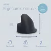 R-Go Tools ergonomická myš R-Go HE Break so softvérom Break, stredná (veľkosť ruky 165-185 mm), pravá ruka, káblová, čierna
