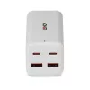 Nabíjačka Lindy 100W 4-portová USB Type A & C GaN nabíjačka interiérová AC Universal