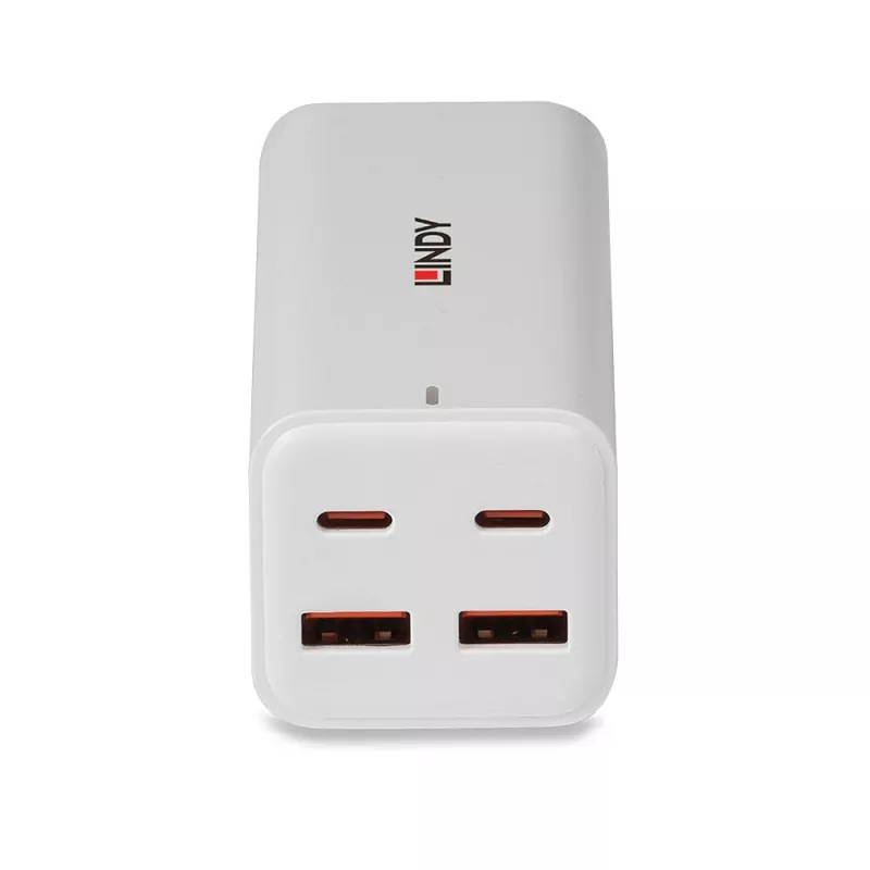 Nabíjačka Lindy 100W 4-portová USB Type A & C GaN nabíjačka interiérová AC Universal