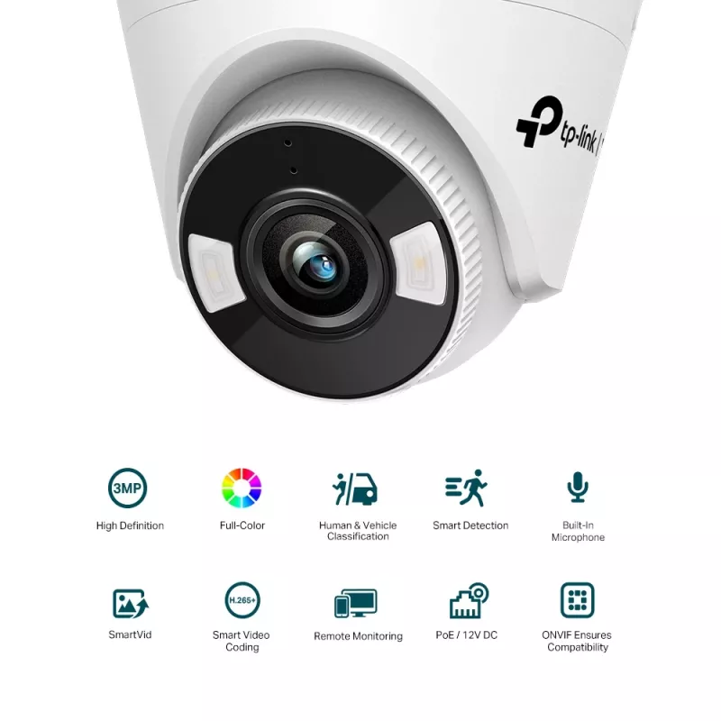 TP-Link VIGI C430 Dome IP bezpečnostná kamera interiérová & exteriérová 2304 x 1296 pixelov stropná montáž