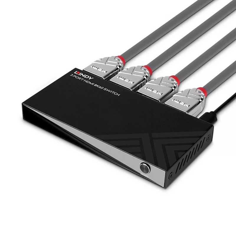 Lindy 38369 3-portový HDMI 8K60 prepínač