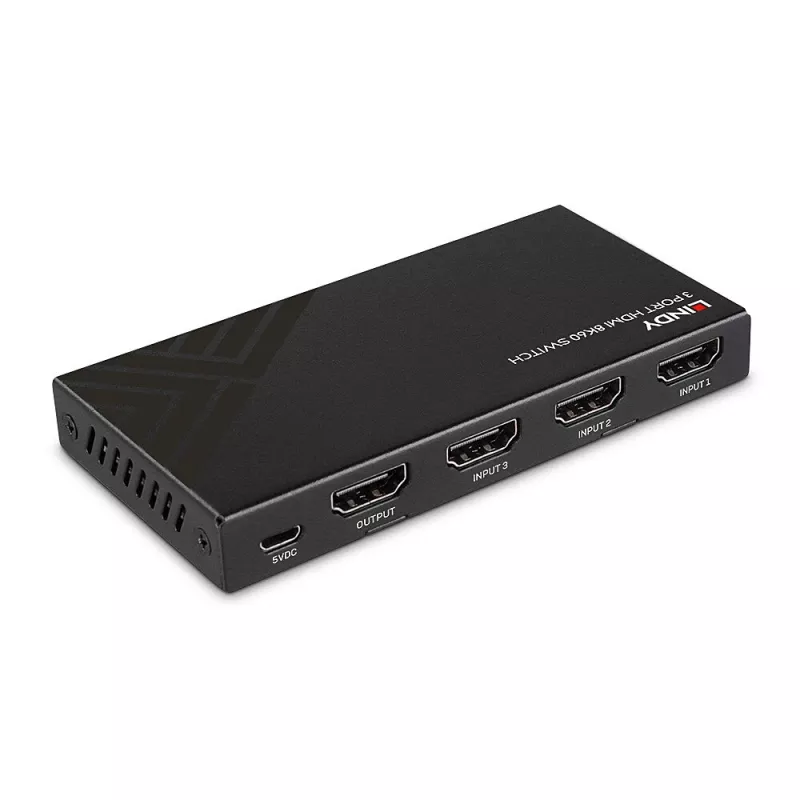 Lindy 38369 3-portový HDMI 8K60 prepínač