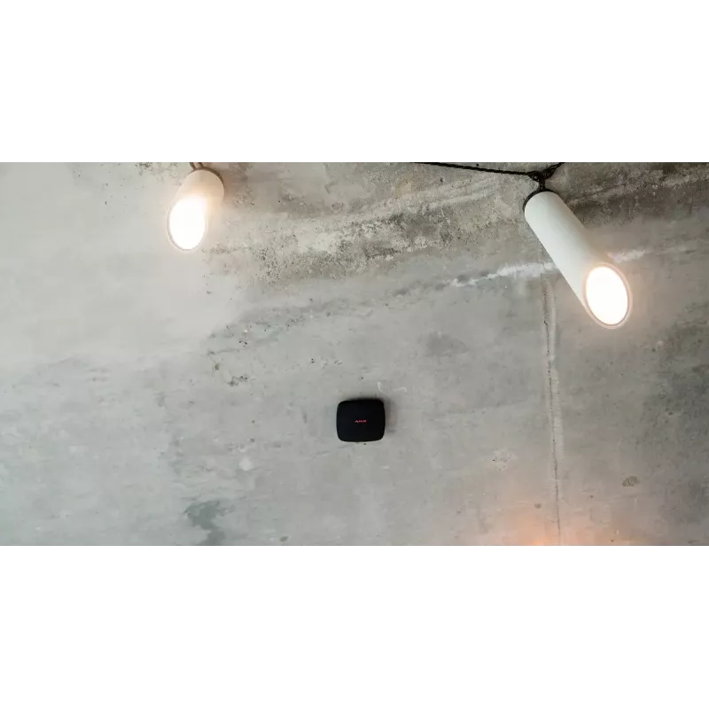 Fotoelektrický reflexný detektor Ajax FireProtect Jeweller bezdrôtový čierny