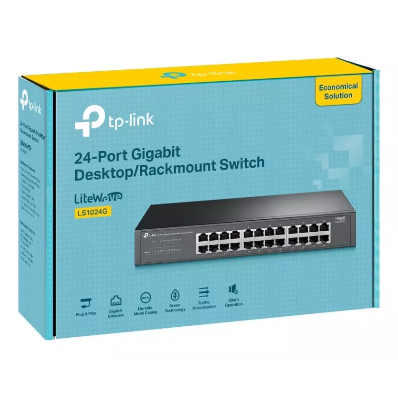TP-Link LS1024G sieťový switch unmanaged Gigabit Ethernet (10/100/1000) čierny