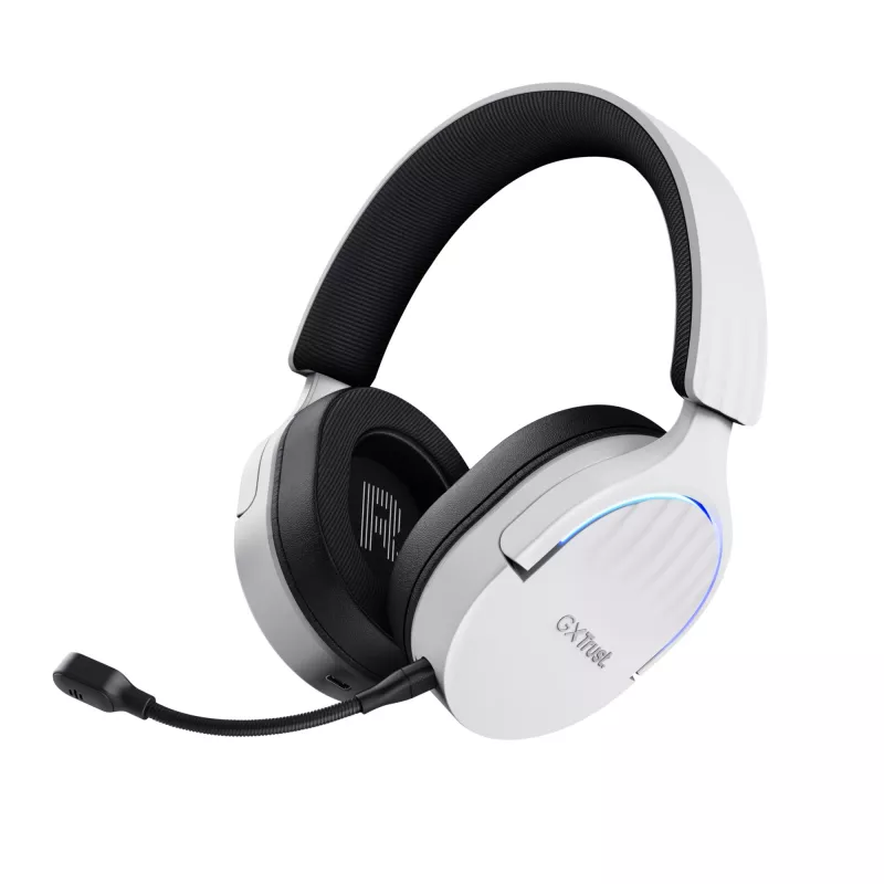 Trust GXT 491W FAYZO Headset káblový a bezdrôtový cez hlavu Gaming USB Type-C Bluetooth čierna, biela