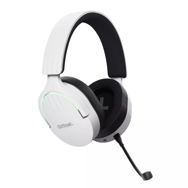 Trust GXT 491W FAYZO Headset káblový a bezdrôtový cez hlavu Gaming USB Type-C Bluetooth čierna, biela