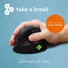 R-Go Tools ergonomická myš R-Go HE Break s softvérom na prestávky, veľká (veľkosť ruky ≥ 185 mm), pre pravákov, Bluetooth, čierna