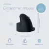 R-Go Tools ergonomická myš R-Go HE Break s softvérom na prestávky, stredná (veľkosť ruky 165-185 mm), pre pravákov, Bluetooth, čierna
