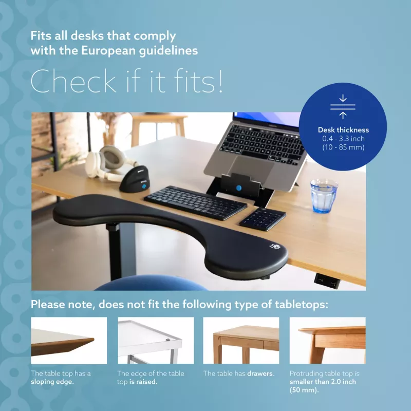 R-Go Tools podrúčka R-Go, ergonomická, symetrická, s výrezom na brucho, mäkká pena, čierna