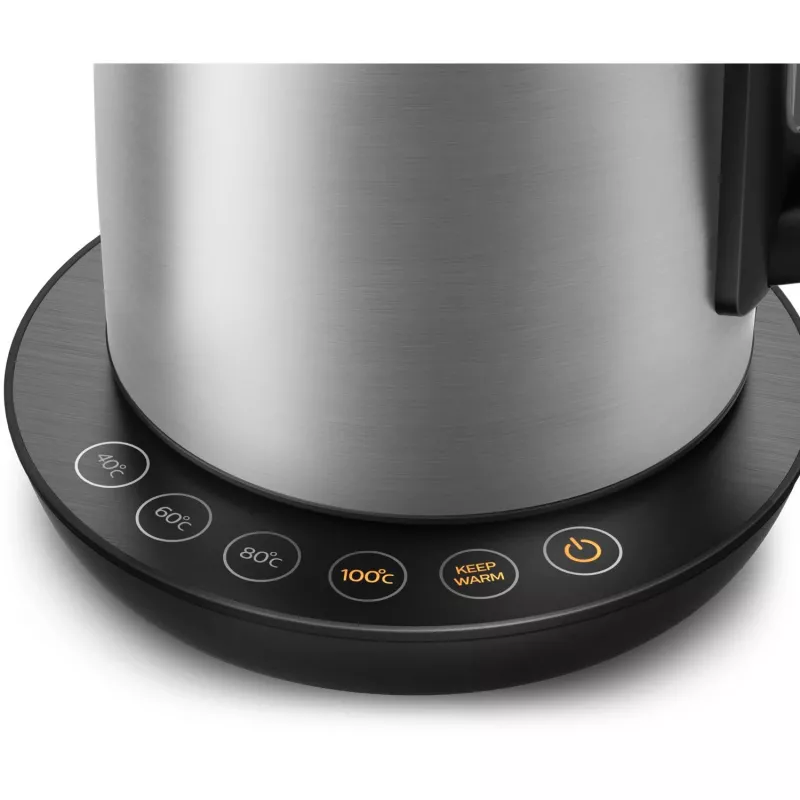 Elektrická kanvica Philips HD9359/90 1,7 L, 2200 W, nerezové telo, čierna metalická