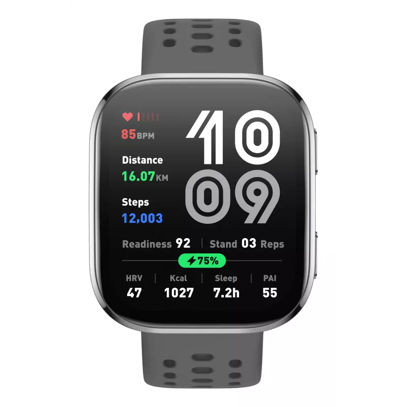 Amazfit Bip 6 Charcoal, 5 cm (1,97 inch), AMOLED, dotyková obrazovka, 512 GB, GPS, 27,9 g