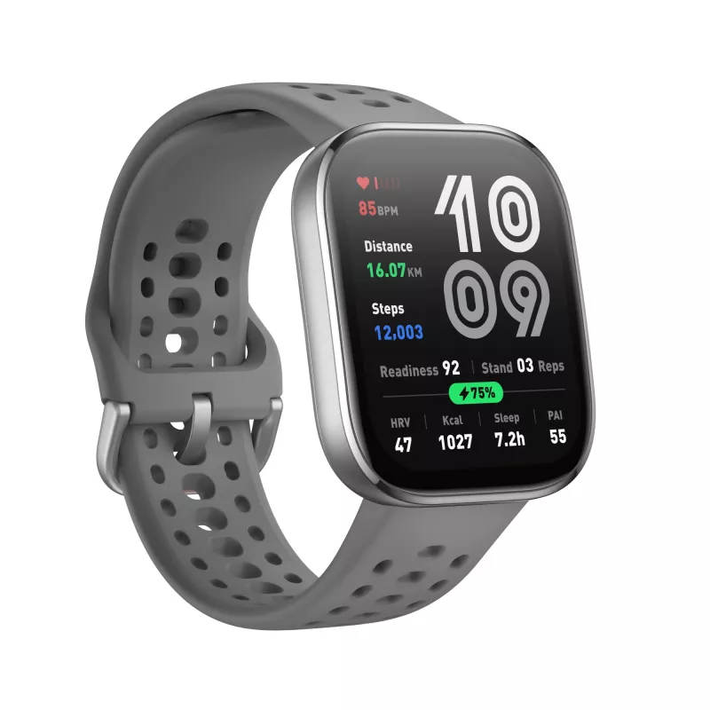 Amazfit Bip 6 Charcoal, 5 cm (1,97 inch), AMOLED, dotyková obrazovka, 512 GB, GPS, 27,9 g
