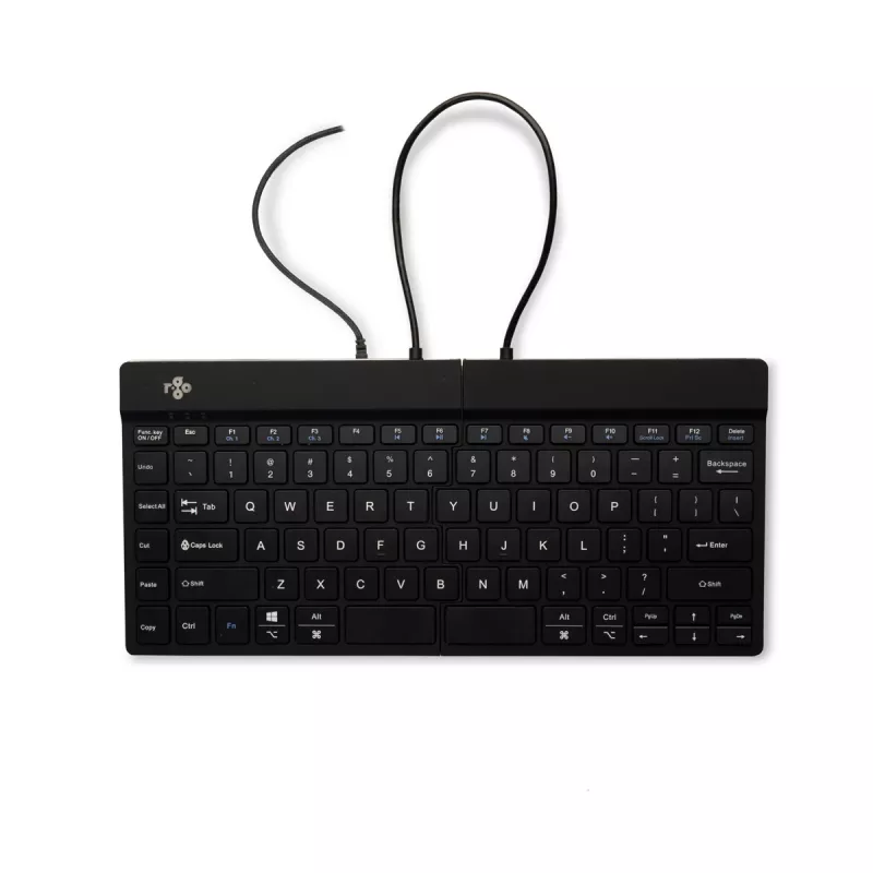 R-Go Tools ergonomická klávesnica R-Go Split Break v2 so softvérom Break, ergonomická delená klávesnica, QWERTY (US), káblová, čierna