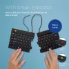 R-Go Tools ergonomická klávesnica R-Go Split Break v2 so softvérom Break, ergonomická delená klávesnica, QWERTY (US), káblová, čierna