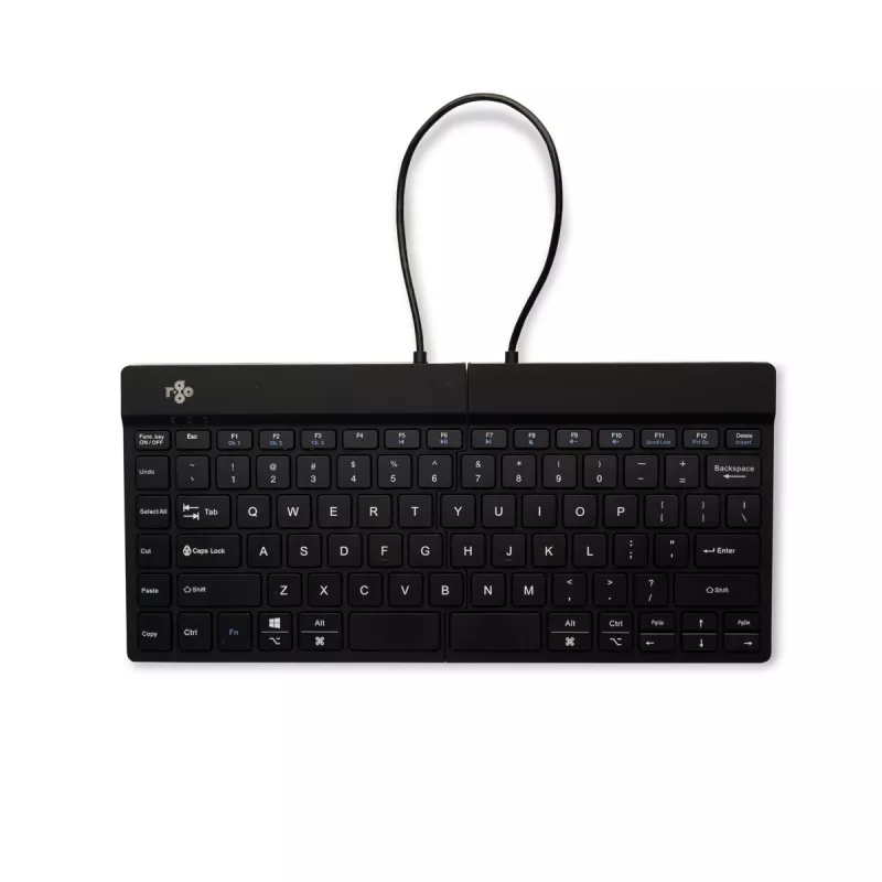 R-Go Tools ergonomická klávesnica R-Go Split Break so softvérom na prestávky, ergonomická delená klávesnica, QWERTY (US), Bluetooth, čierna