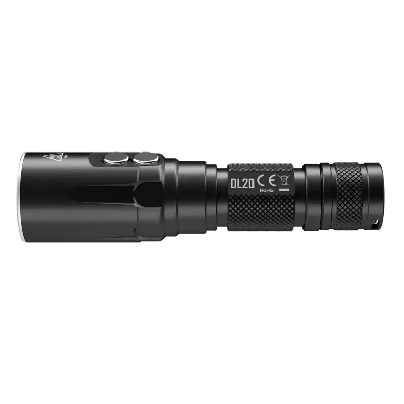 Ručná baterka Nitecore DL20 LED 1000 lm, 9 h výdrž batérie, čierna, 135,5 g