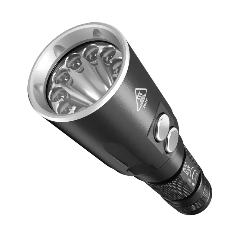 Ručná baterka Nitecore DL20 LED 1000 lm, 9 h výdrž batérie, čierna, 135,5 g