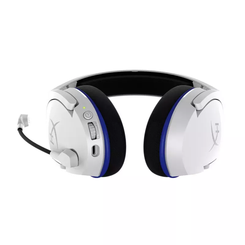 HyperX Cloud Stinger Core – bezdrôtová herná náhlavná súprava (bielo-modrá) – PS5-PS4
