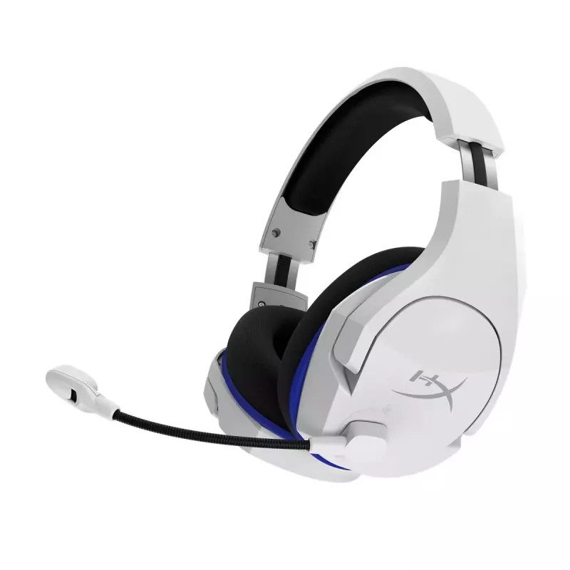 HyperX Cloud Stinger Core – bezdrôtová herná náhlavná súprava (bielo-modrá) – PS5-PS4