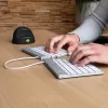 R-Go Tools ergonomická klávesnica R-Go Split Break so softvérom na prestávky, ergonomická delená klávesnica, QWERTY (US), Bluetooth, biela