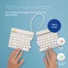 R-Go Tools ergonomická klávesnica R-Go Split Break so softvérom na prestávky, ergonomická delená klávesnica, QWERTY (US), Bluetooth, biela