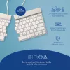 R-Go Tools ergonomická klávesnica R-Go Split Break so softvérom na prestávky, ergonomická delená klávesnica, QWERTY (US), Bluetooth, biela