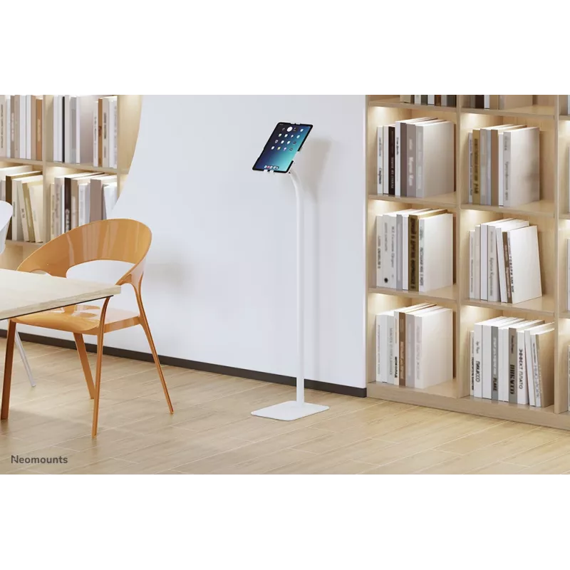 Podlahový stojan na tablet Neomounts FL15-625WH1 biely pasívny držiak interiérový