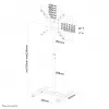 Neomounts NS-FS100 čierny podlahový stojan 10-55 palcov