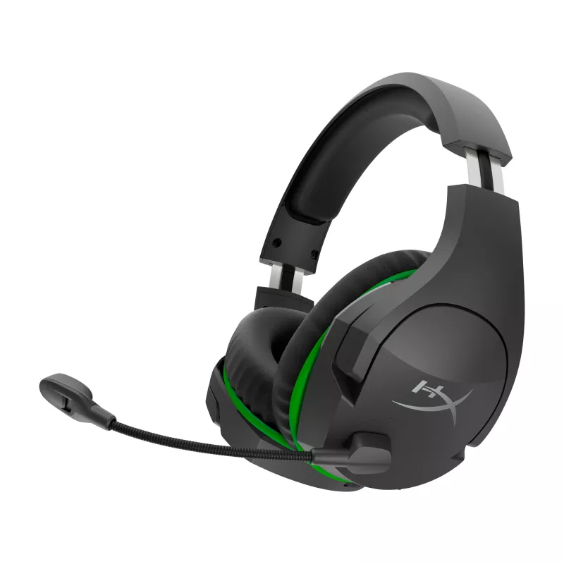 HyperX CloudX Stinger Core – bezdrôtová herná náhlavná súprava (čierno-zelená) – Xbox