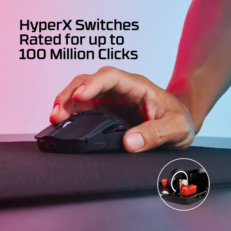 Bezdrôtová herná myš HyperX Pulsefire Haste 2 Mini, čierna