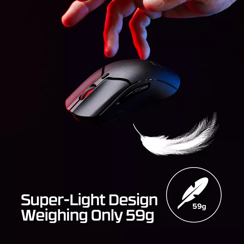Bezdrôtová herná myš HyperX Pulsefire Haste 2 Mini, čierna