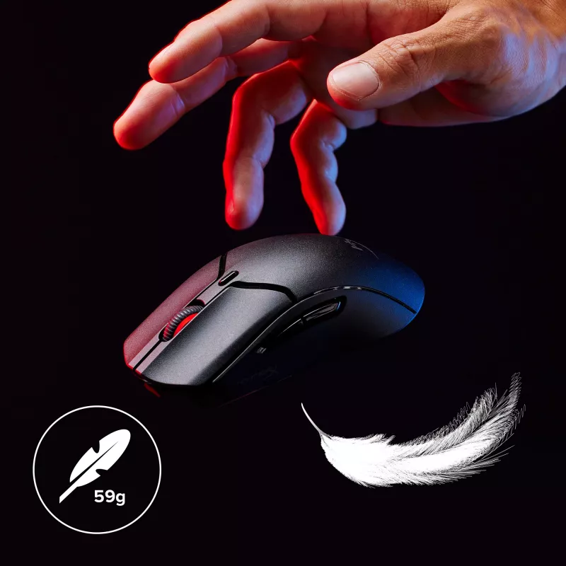 Bezdrôtová herná myš HyperX Pulsefire Haste 2 Mini, čierna