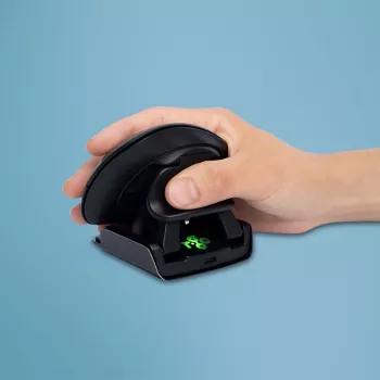 R-Go Tools ergonomická myš R-Go Twister, so softvérom na prestávky, obojručná myš pre obe ruky, skladacia, Bluetooth a káblová