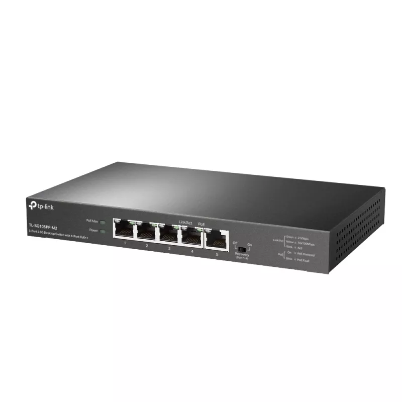 TP-Link 5-portový 2.5G desktop switch so 4-port PoE++ Unmanaged