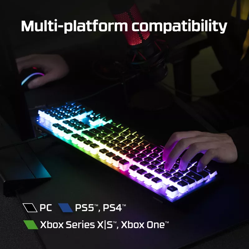 HyperX Alloy Origins Core – mechanická herná klávesnica – HX Blue (US-layout)