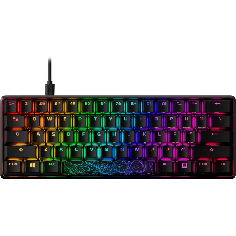 HyperX Alloy Origins 60 – mechanická herná klávesnica – HX Red (US-layout)