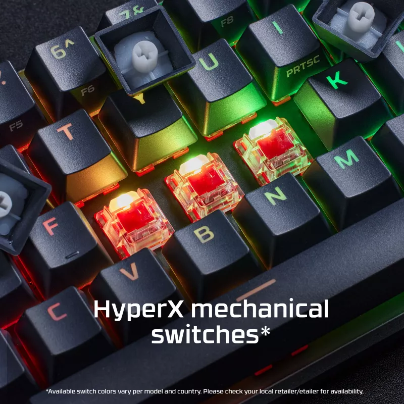HyperX Alloy Origins 65 – mechanická herná klávesnica – HX Red (US-layout)