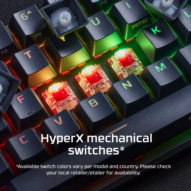 HyperX Alloy Origins 65 – mechanická herná klávesnica – HX Red (US-layout)
