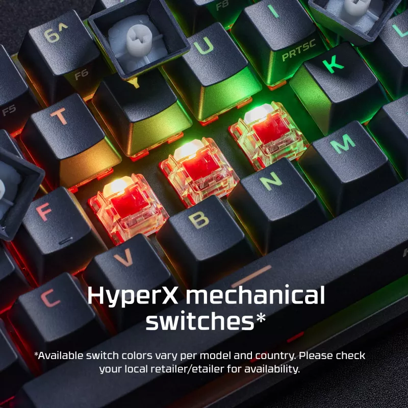 Klávesnica HyperX Alloy Origins 65 4P5D6AN#UUW, severské rozloženie