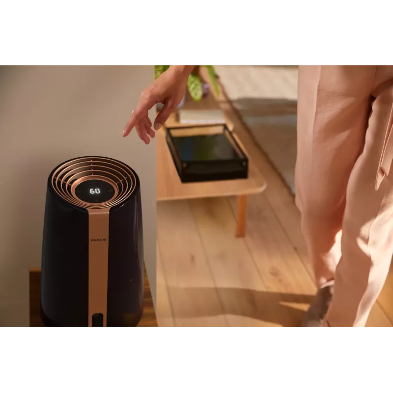 Philips 3000 series HU3918/10 zvlhčovač vzduchu impeler 3 L čierny 25 W