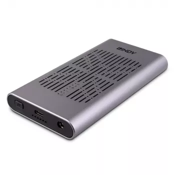 Lindy USB 3.2 Gen 2x2 Dual M.2 NVMe SSD puzdro s funkciou klonovania