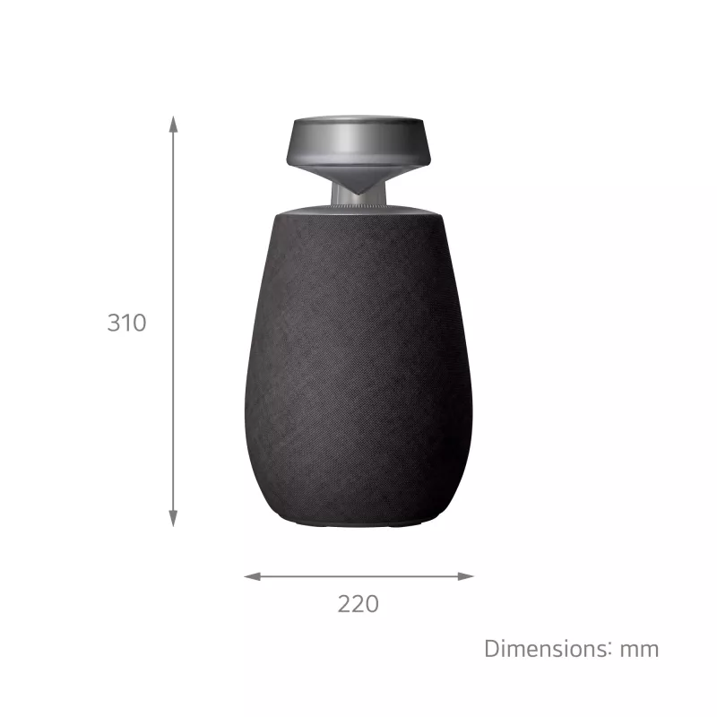 LG XBOOM 360 Mono prenosný reproduktor čierny 20 W