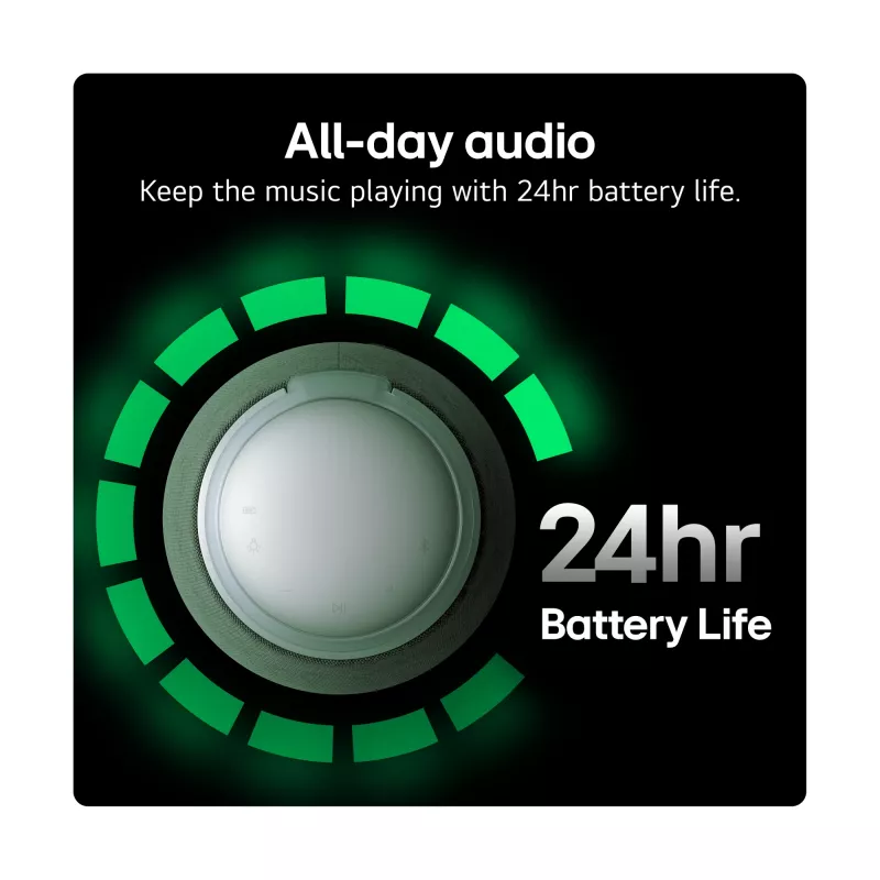 LG XBOOM 360 Mono prenosný reproduktor čierny 20 W