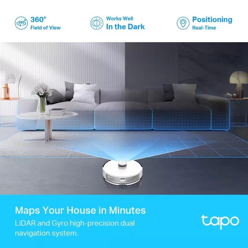 TP-Link Tapo LiDAR navigačný robotický vysávač a mop